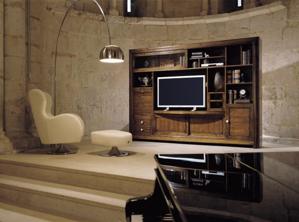 mueble tv detalle de lado